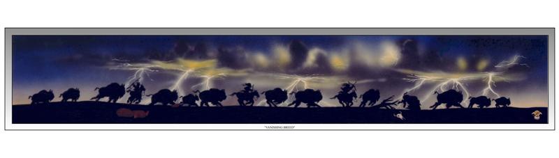 With the millions of buffalo that roamed the plains; all were not sure footed & graceful. Carnivores, fire, flood and storm took their annual toll, but neither these nor Indian hunting appeared to reduce the number of buffalo appreciably on the Great plains. The huge herds seemed indestructible before the coming of the white man.